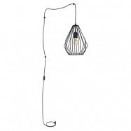 TK Brillant vägglampa - svart stål
