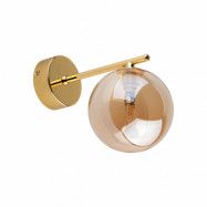 TK Estera vägglampa - guld glas och metall