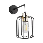 TK Galaxy vägglampa - koppar och svart metall