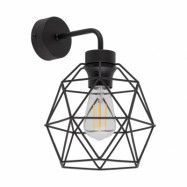 TK Galaxy vägglampa - svart metall