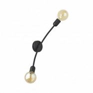 TK Helix vägglampa - svart metall
