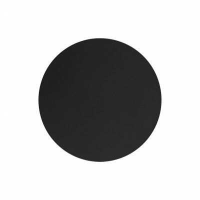 TK Luna vägglampa 300, rund - svart metall