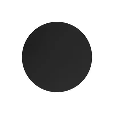 TK Luna vägglampa 300, rund - svart metall