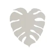 TK Monstera vägglampa - beige metall