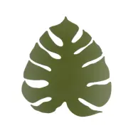 TK Monstera vägglampa - grön metall