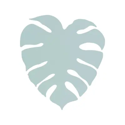 TK Monstera vägglampa - mintmetall