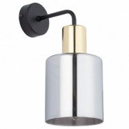 TK Sierra vägglampa - glas och guldmetall