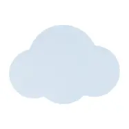 TK Sky barnlampa - ljusblå metall