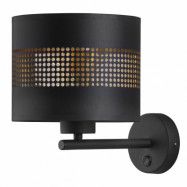 TK Tago vägglampa - svart tyg och svart metall
