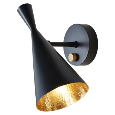 Tom Dixon - Beat Vägglampa Matt Black/Brass