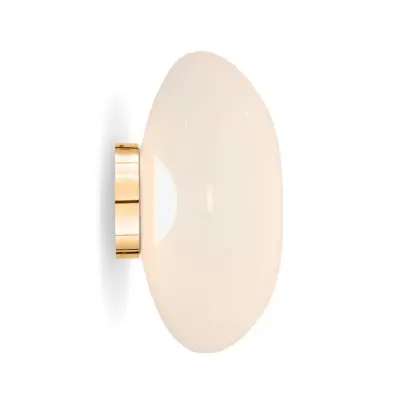 Tom Dixon - Melt Surface LED-vägglampa Opal/Guld