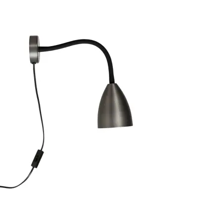 Trotsig vägglampa, oxidgrå 35cm
