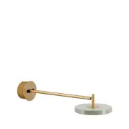 UMAGE - Asteria Long LED-vägglampa, oliv/mässing, fast installation –