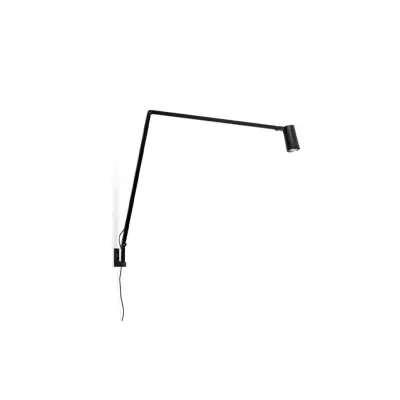 Untitled Spot Vägglampa 2700K Black Nemo Lighting - Arbetsrum / hemkontor - Aluminium