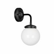 Vägglampa Alley 1 IP44 Svart/Vit