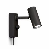 Cato vägglampa mattsvart/mattsvart enkel GU4/MR11