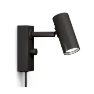 Cato vägglampa mattsvart/mattsvart enkel GU4/MR11