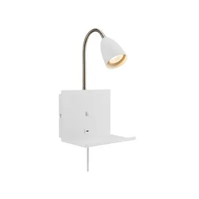 Vägglampa Cuarto 1L Vit