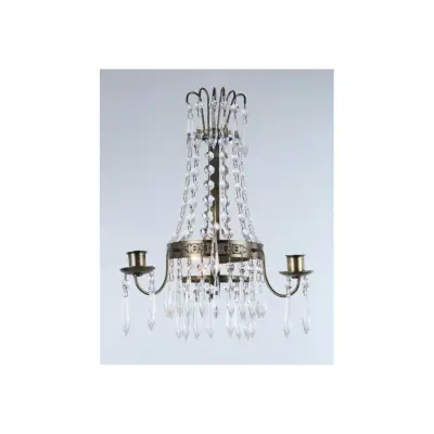 Vägglampa Empire Antikmässing 15cm