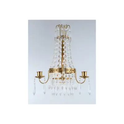 Vägglampa Empire Borstad Mässing 15cm