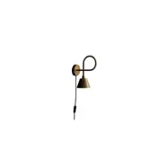 Vägglampa Loop 1-Låg Råmäss Ned