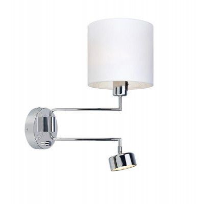 Vägglampa Markslöjd THELMA Krom/Vit