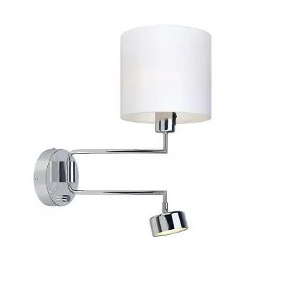 Vägglampa Markslöjd THELMA Krom/Vit