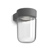 Moon vägglampa IP44 grafitstruktur LED