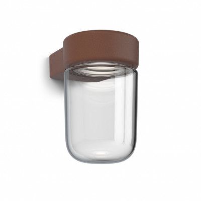 Moon vägglampa IP44 roststruktur LED