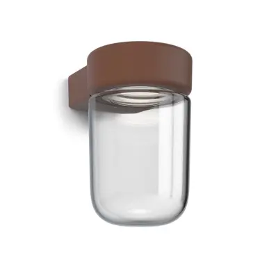 Moon vägglampa IP44 roststruktur LED