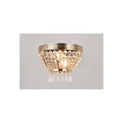 Vägglampa Queen Fransk Guld 14cm