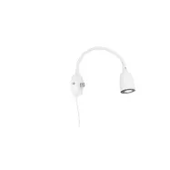 Vägglampa Radiell flex vitstruktur