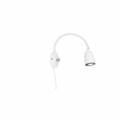 Vägglampa Radiell flex vitstruktur