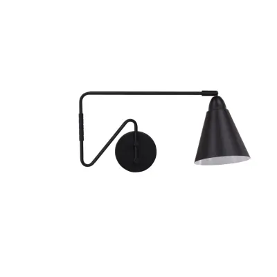 VENTURE DESIGN Amicola vägglampa - svart järn