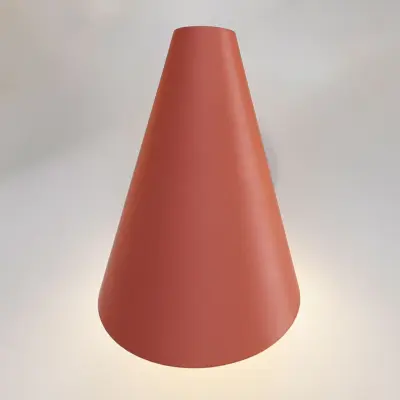Vibia - I.Cono 0720 Vägglampa, rödbrun, höjd 28 cm