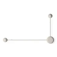 Vibia - Pin 1694 LED-vägglampa, 2 lampor, krämfärgad