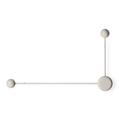 Vibia - Pin 1694 LED-vägglampa, 2 lampor, krämfärgad