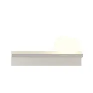 Vibia - Suite LED-vägglampa, sten till höger, vit, 14 cm