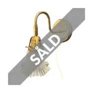 Victoria vägglampa, mässing/klockskärm