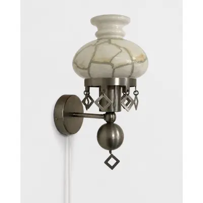 Vintage by Bright 1-2-3 Öia Vägglampa vitt Glas 1960-/70-Tal