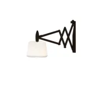Wall lamp, SAX, black oak, incl. shade 120XS