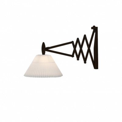 Wall lamp, SAX, black oak, incl. shade 2-21
