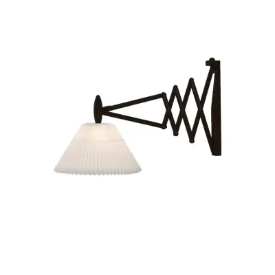 Wall lamp, SAX, black oak, incl. shade 2-21