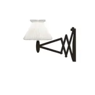 Wall lamp, SAX, black oak, incl shade 6-17 L: 60cm