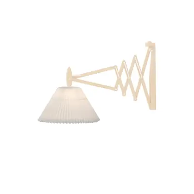 Wall lamp, SAX, light oak, incl. shade 2-21