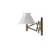 Wall lamp, SAX, smoked oak, incl. shade 1-17PA