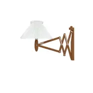 Wall lamp, SAX smoked oak, incl. shade 1-17