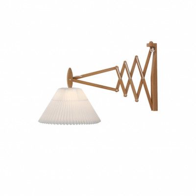 Wall lamp, SAX, smoked oak, incl. shade 2-21