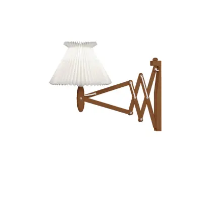 Wall lamp, SAX, smoked oak, incl. shade 6-17