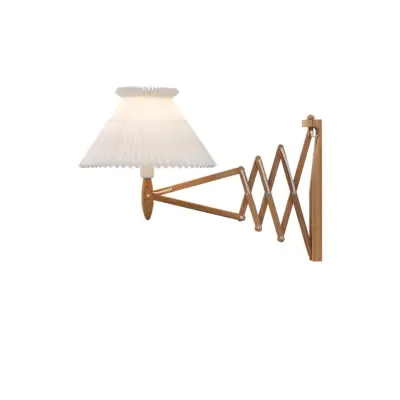 Wall lamp, SAX, smoked oak, incl shade 6-21